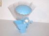 10 carucioare plastic - marturii botez (roz + bleu)