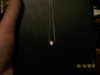 lantisor aur alb cu diamant natural