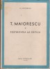 E.Lovinescu / Titu Maiorescu si posteritatea lui critica (1943