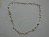 Colier aur galben 14 k cu perle naturale Colier aur galben 14 k cu perle naturale