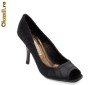 Pantofi  decupati ,Buffalo , saten (107-12121 BLACK ) 40% REDUCERE
