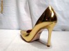 Pantofi piele , auri - Buffalo (6866-301 MIROR GOLD) - 40% REDUCERE