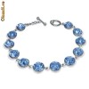 Bratara superba inox si cristale Swarovski - cod 647