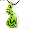 Pandantiv Handmade din Sticla de Murano Frunza