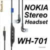 CASTI NOKIA WH 701 5330 5530 5630 5730 5800 6303 6788 7230 C3 C5 5130 5220 5230 5235 5310 7-00 X6 Oro X2, X3 N96 N97 N95 N82 N85 N86 ETC HANDSFREE