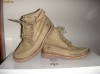 OFERTA ! SUPERBE Ghete/bocanci  barbat TIMBERLAND colectia noua Sz 42/43 tesut bej vintage  + piele foarte comozi LA DOAR 259 LEI !