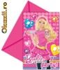 Invitatii de petrecere Disney pentru copii - BARBIE