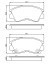 Placute frana Mitsubishi Galant,L200,L300,L400,Pajero 83-03