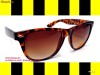 WAYFARER L Havana Brown Rame Maro cu Imprimeu LEOPARD Ochelari De Soare retro vintage fashion gen ray ban avem si negru negri negrii nerd geek rock