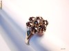 inel aur 14K Bohemian Garnet Set medalion si cercei