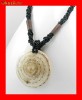 Lant Fantezie Extravagant Plastic-Lemn Medalion Abalone LFAN-007