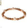 Bratara din perle naturale, multicolore