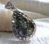 Pandantiv de argint cu Moss Agate