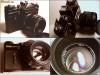 aparat foto ZENIT E cu obiectiv HELIOS 42 si exponometru NORMA FIL II M