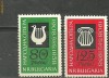 1796* BULGARIA 1958 , INSTRUMENTE MUZICALE, serie nestampilata