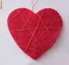 Decoratiune rosie Valentine's day, forma de inima cu leduri