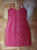 Rochie piele rosie ,calitate foarte buna!
