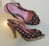Sandale superbe  cu buline roz Delicious marime 37,5 -38