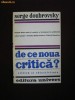 U28B  Serge Doubrovsky - De ce noua critica?