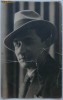 Autograful lui George Calboreanu pe ilustrata cu fotografia sa , interbelica