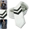 cravata skinny ingusta slim subtire alba sageti cravata skinny ingusta slim subtire alba sageti