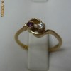 Inel aur 18 KT cu DIAMANT SI RUBIN  NATURALE **OFERTA**