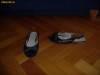 SANDALE DAMA BALERINI PIELE NEAGRA BIZON
