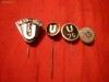 Set 4 Insigne Fotbal vechi U. CLUJ