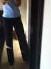 PANTALONI, NEGRI, DREPTI, CAD PE PICIOR, ZARA  MARIME 34