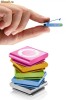 MP3 player replica IPOD SUFFLE  cu slot micro SD + cablu USB + casti cadou