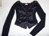 BLUZITA STIL CORSET NEAGRA S PLUS MAIOUT NEGRU CADOU