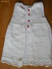 Rochie alba crosetata manual (model deosebit) - pana la 2 ani