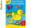 First Sticker Colouring Book, Prima carte de colorat + abtibilduri First Sticker Colouring Book, Prima carte de colorat + abtibilduri