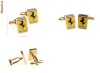 butoni noi FERRARI placati cu aur  Logo  emblema + cutie si expediere gratuita Gold Plated