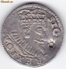 Polonia TRIPLUGROS-TROJAK argint 1594,Sigismund III,moneda din salba