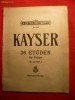 Partituri Vechi -36 Studii pt. Vioara- H.E.Kayser