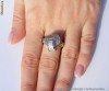 Inel design exceptional aur 14K, 5g, montura 1.42CT DIAMANTE printesa si briliant !!