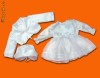 compleu 3 piese de fetita pentru botez