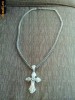 Masiv Lant + Cruce argint solid  926