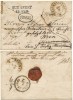 RFL ROMANIA via Sibiu, TRANSILVANIA cca 1850 plic posta austriaca stampila Bukarest