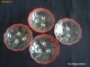 Set farfurioare cristalit turnat, anii '50