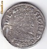 Polonia TRIPLUGROS-TROJAK argint 1595,Sigismund III,moneda din salba
