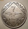 C.186 AUSTRIA 7 KREUZER 1802 B XF/AUNC ARGINT