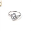 CADOU SUPERB pentru VALENTINE'S DAY Inel superb filat in aur alb-MY HEART