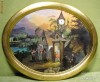 SUPERB TABLOU CU CEAS BIEDERMEIER - VIENA