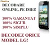DECODARE LG OPTIMUS BLACK P970 PE BAZA DE IMEI, ONLINE! CEL MAI MIC PRET! *FARA PLATA IN AVANS* PRET PROMOTIONAL!