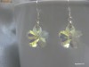 CERECI DIN ARGINT CU CRISTALE SWAROVSKI - AURORA BOREALA