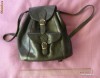 Rucsac VINTAGE piele 100% negru stare buna RBK329