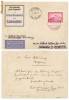 RFL 1931 Germania Deutsches Reich timbru Zeppelin 1 RM pe carte postala circulata prin Zeppelin catre Elvetia