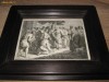 Isus binecuvantand multimea gravura veche sec 18